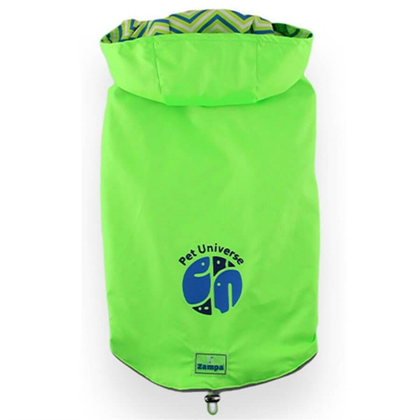 Zampa XXS Çift Taraflı Yağmurluk Yeşil | Köpek Kıyafeti