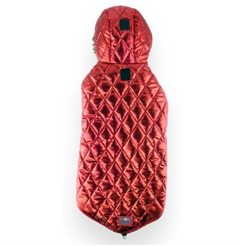 Zampa XXS Shiny Kapüşonlu Mont Kırmızı | Köpek Kıyafeti Zampa XXS Shiny Kapüşonlu Mont Kırmızı | Köpek Kıyafeti