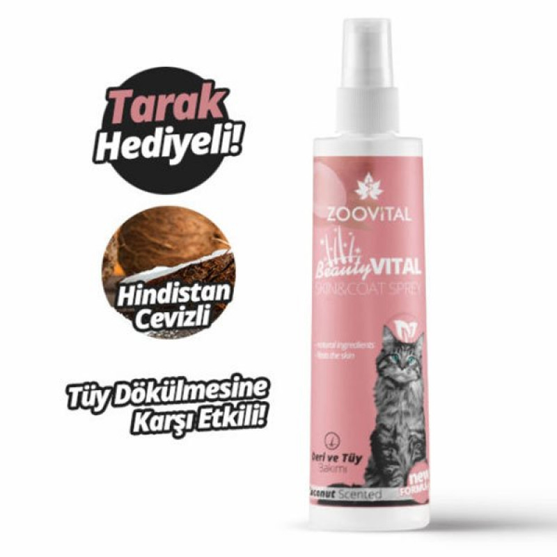 Zoovital 100 Ml Beautyvital Deri ve Tüy Bakım Spreyi | Kedi Spreyi Zoovital 100 Ml Beautyvital Deri ve Tüy Bakım Spreyi | Kedi Spreyi