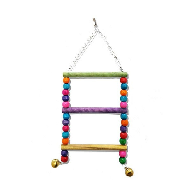 Euro Bird Boncuklu Merdiven Renkli | Kuş Salıncağı