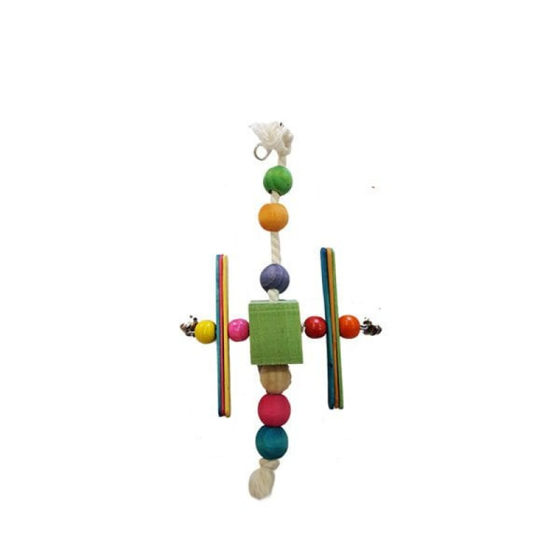 Euro Bird H Şeklinde Oyuncak Renkli | Kuş Salıncağı