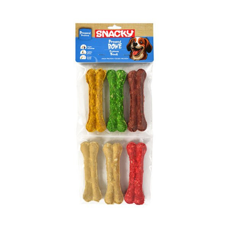 Snacky 255 Gr Renkli Press | Köpek Press Çiğneme Kemiği Snacky 255 Gr Renkli Press | Köpek Press Çiğneme Kemiği