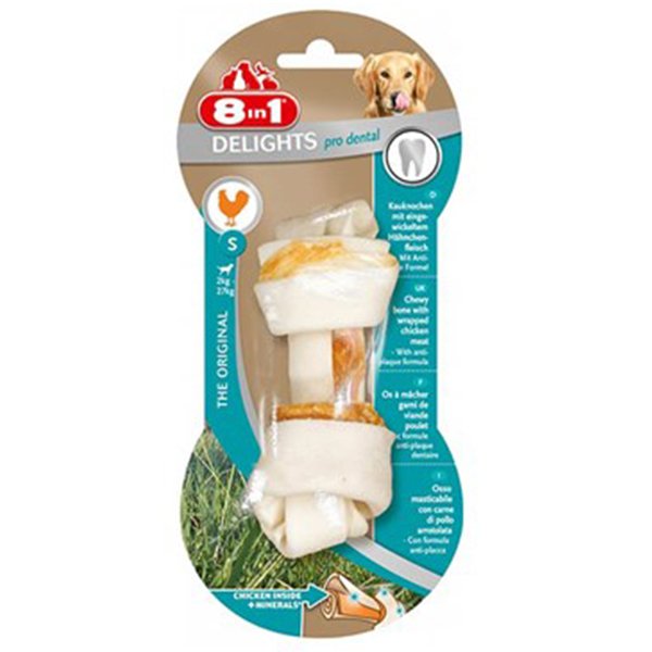 8in1 Delights S  Pro Dental Bone 35 Gr | Düğümlü Köpek Çiğneme Kemiği
