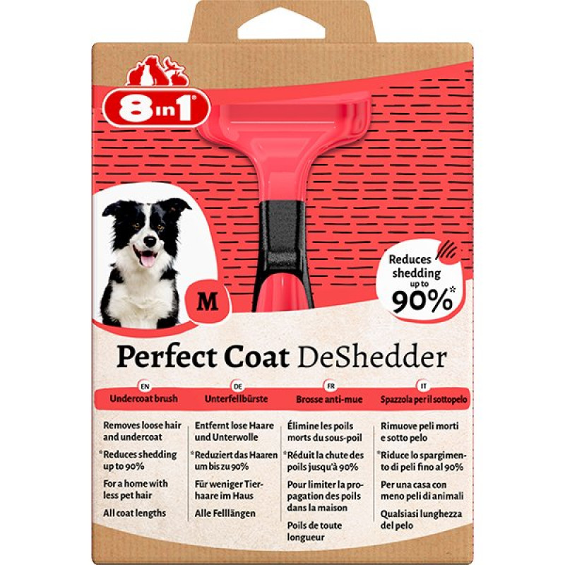 8in1 M Perfect Coat DeShedder Tüy Toplayıcı Tarak | Köpek Tarağı