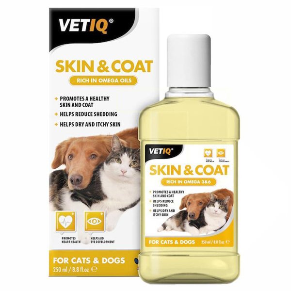 MC 250 Ml VetIQ Skin Coat Kedi Ve Köpek Omega 3 Ve 6 Besin Takviyesi | Köpek Vitamini