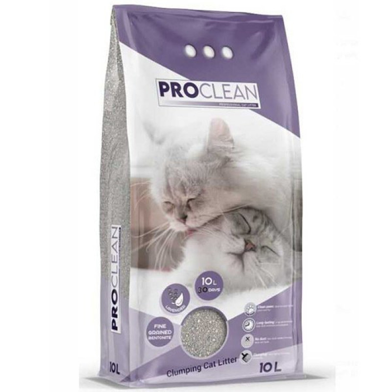 Proclean 10 Lt Lavanta Kokulu Kalın Taneli Bentonit Topaklanan Kedi Kumu | Doğal Kedi Kumu Proclean 10 Lt Lavanta Kokulu Kalın Taneli Bentonit Topaklanan Kedi Kumu | Doğal Kedi Kumu