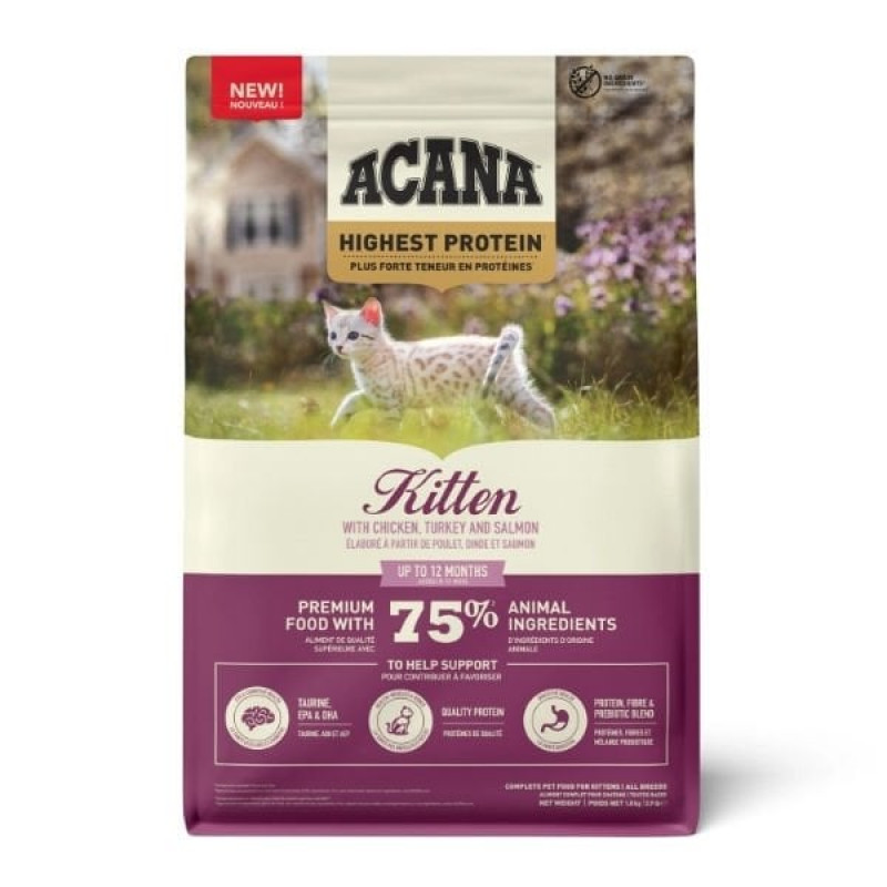 Acana 1.8 Kg Kitten Hindi ve Somon Balıklı Yavru | Yavru Kedi Kuru Maması Acana 1.8 Kg Kitten Hindi ve Somon Balıklı Yavru | Yavru Kedi Kuru Maması