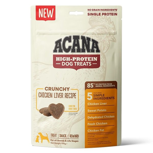 Acana 100 Gr Crunchy Yüksek Proteinli Tavuklu Ödül | Köpek Atıştırmalık Ödül Maması