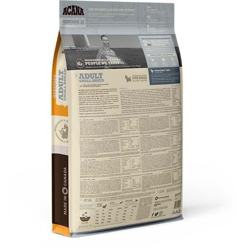 Acana Heritage 6 Kg Adult Small Breed Küçük Irk Tahılsız Yetişkin | Yetişkin Köpek Kuru Maması