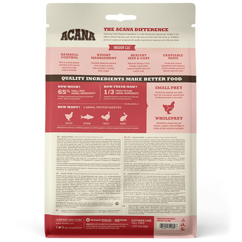 Acana 340 Gr Indoor Entrée | Kısırlaştırılmış Kedi Maması