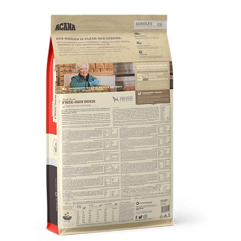 Acana 11,4 Kg Singles Free-Run Duck | Yaşlı Köpek Kuru Maması
