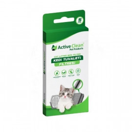 Active Clean 5'li Tuvalet Filtresi | Karbon Filtreli Kedi Tuvaleti Active Clean 5'li Tuvalet Filtresi | Karbon Filtreli Kedi Tuvaleti