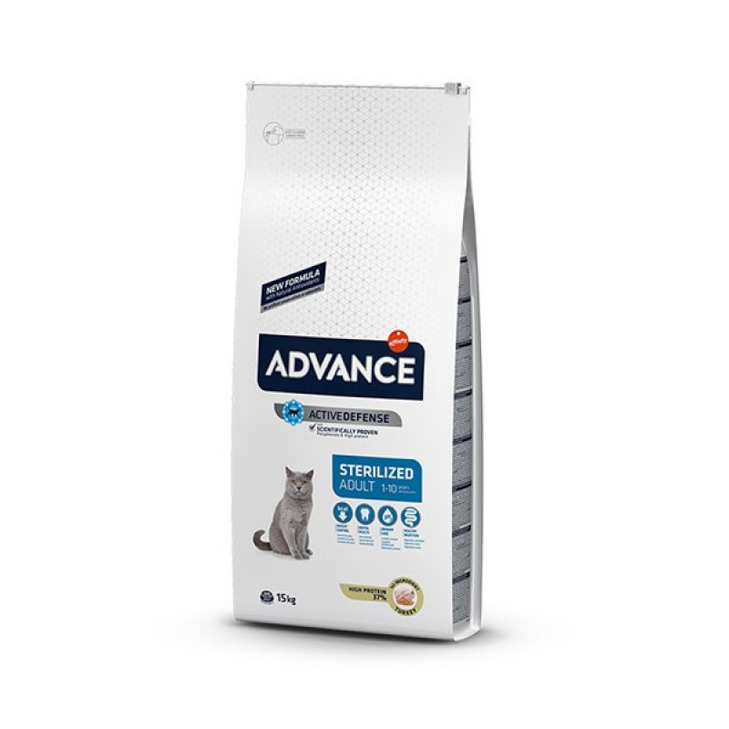 Advance 15 Kg Sterilised Hindili Kısırlaştırılmış Yetişkin | Yetişkin Kuru Kedi Maması Advance 15 Kg Sterilised Hindili Kısırlaştırılmış Yetişkin | Yetişkin Kuru Kedi Maması