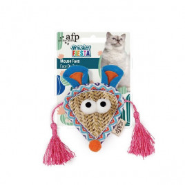 Püsküllü Fare Suratı Hasır | Kedi Fare Oyuncak Püsküllü Fare Suratı Hasır | Kedi Fare Oyuncak