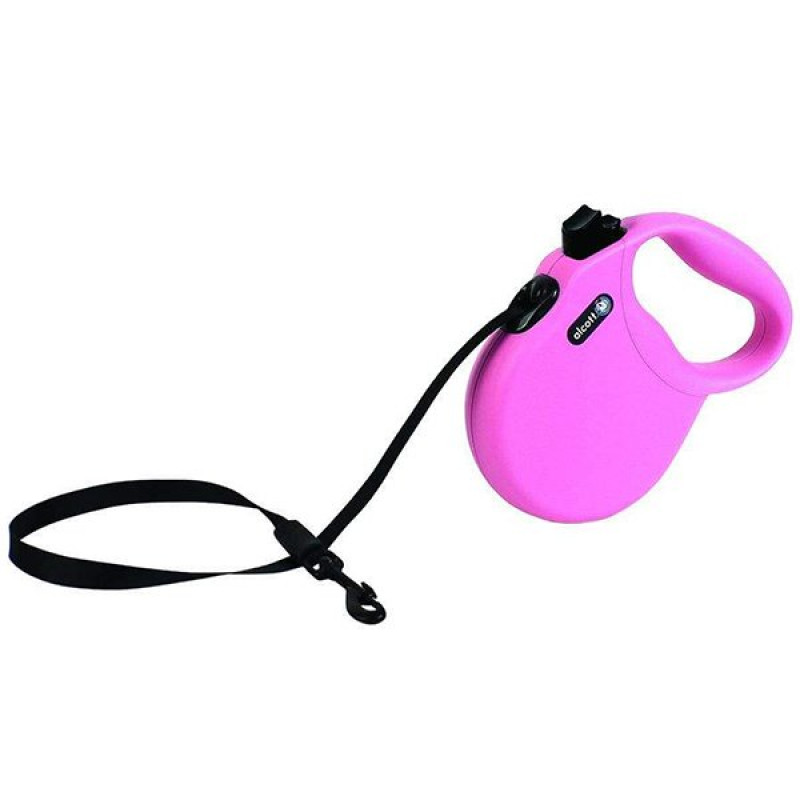 Alcott 5M Wanderer Otomatik Şerit Gezdirme Tasması (M) Pembe | Köpek Gezdirme Tasması