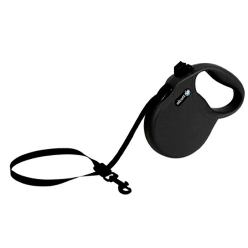 Alcott 5M Wanderer Otomatik Şerit Gezdirme Tasması (M) Siyah | Köpek Gezdirme Tasması