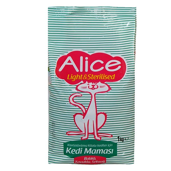 Alice 1 Kg Light Kısırlaştırılmış Somon Ve Karidesli Yetişkin | Somonlu Kedi Kuru Maması