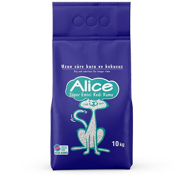 Alice 10 Kg Süper Emici Kedi Kumu | Granül Kedi Kumu