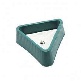 Single Üçgen Kedi ve Köpek Mama ve Su Kabı 900 Ml | Metal Mama Ve Su Kabı