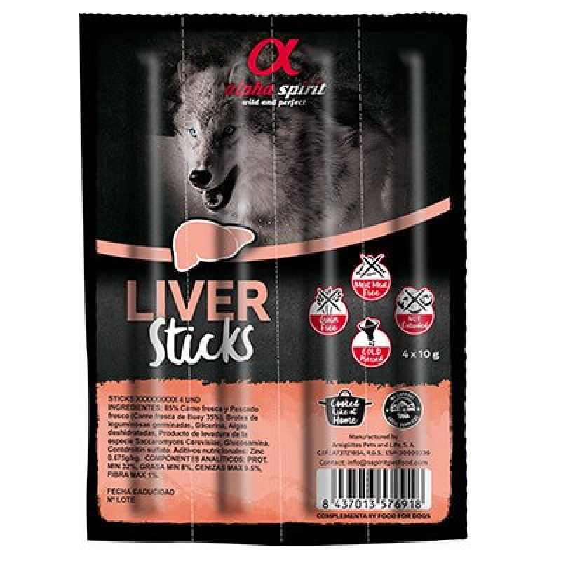 Alpha Spirit 4 Adet Ciğerli Sticks 10 Gr | Köpek Kemik Ödül Maması Alpha Spirit 4 Adet Ciğerli Sticks 10 Gr | Köpek Kemik Ödül Maması