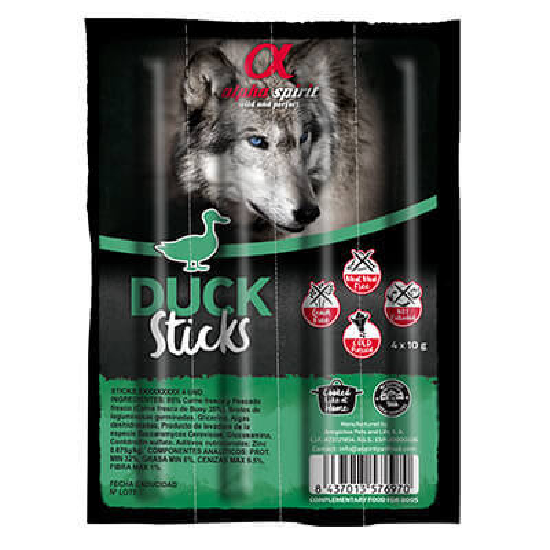 Alpha Spirit 4 Adet Ördekli Sticks 10 Gr | Köpek Kemik Ödül Maması Alpha Spirit 4 Adet Ördekli Sticks 10 Gr | Köpek Kemik Ödül Maması