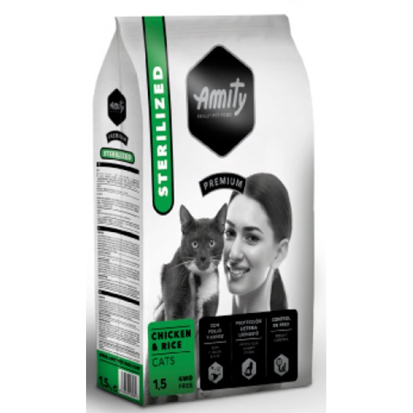 Amity Premium 1.5 Kg Tavuklu Kısırlaştırılmış Yetişkin | Kısırlaştırılmış Kedi Maması