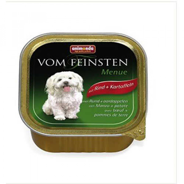 Animonda 150 Gr Vom Feinsten Adult Sığır Etli & Patatesli | Yetişkin Köpek Konserve Maması