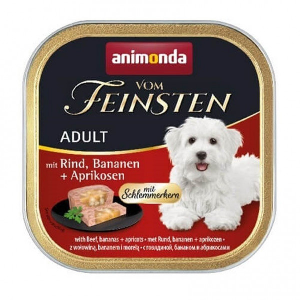 Animonda 150 Gr Vom Feinsten Sığır Etli Muzlu Ve Kayısılı Yetişkin | Yetişkin Köpek Konserve Maması