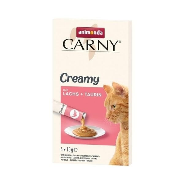 Animonda 6 Adet Snack Carny Somon ve Taurin 15 Gr | Kedi Sıvı Ödül Maması