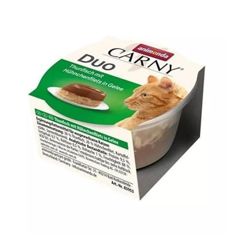 Animonda 70 Gr Carny Duo Ton Balığı ve Tavuk Filetolu Jöle | Yetişkin Kedi Maması Animonda 70 Gr Carny Duo Ton Balığı ve Tavuk Filetolu Jöle | Yetişkin Kedi Maması