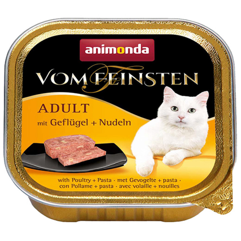 Animonda 100 Gr Vom Feinsten Adult Kümes Hayvanları + Makarna | Yetişkin Kedi Maması Animonda 100 Gr Vom Feinsten Adult Kümes Hayvanları + Makarna | Yetişkin Kedi Maması