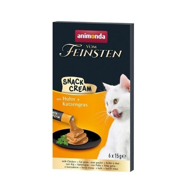 Animonda Snack Carny Tavuklu ve Kedi Otlu Sıvı Kedi Ödül Maması 15 Gr 6 Adet | Kedi Sıvı Ödül Maması