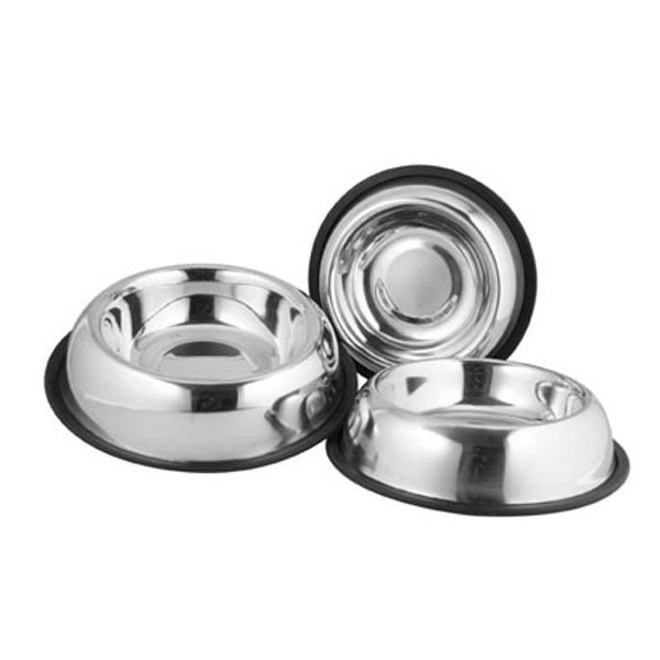 Ankur Asb 96 Oz 25 Cm Çelik Mama Kabı Oval | Metal Mama Ve Su Kabı