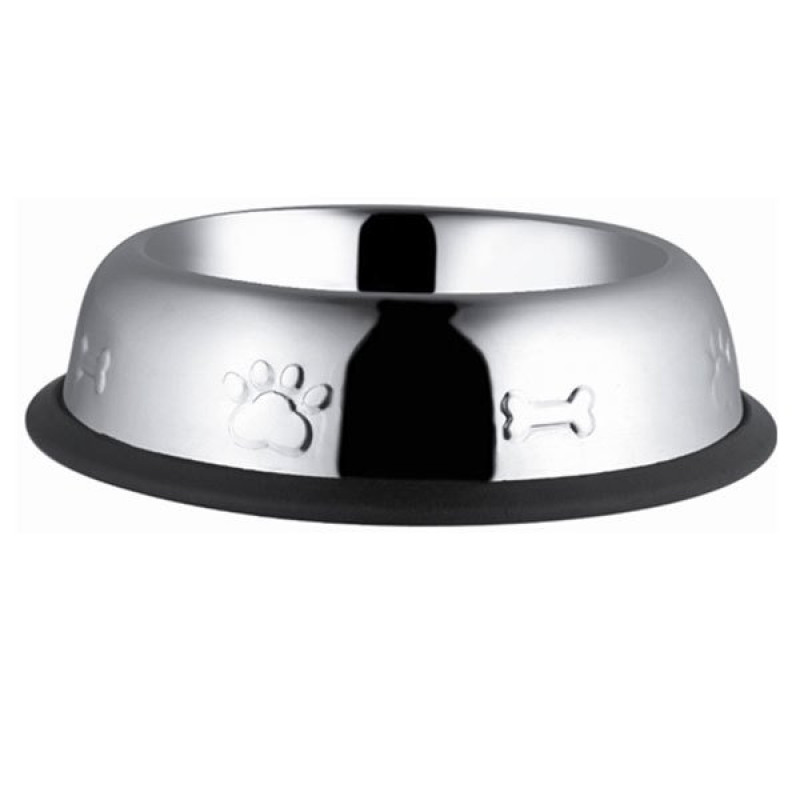 Ankur Asbe16 Oz 15,5 Cm Çelik Mama Kabı Oval Desenli | Metal Mama Ve Su Kabı Ankur Asbe16 Oz 15,5 Cm Çelik Mama Kabı Oval Desenli | Metal Mama Ve Su Kabı