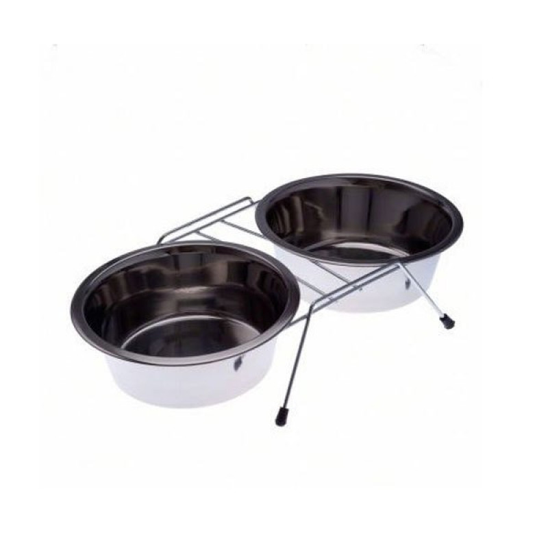 Ankur 11,5 Cm Çelik Ayaklı İkili Metal Mama Kabı | İkili Mama Ve Su Kabı Ankur 11,5 Cm Çelik Ayaklı İkili Metal Mama Kabı | İkili Mama Ve Su Kabı