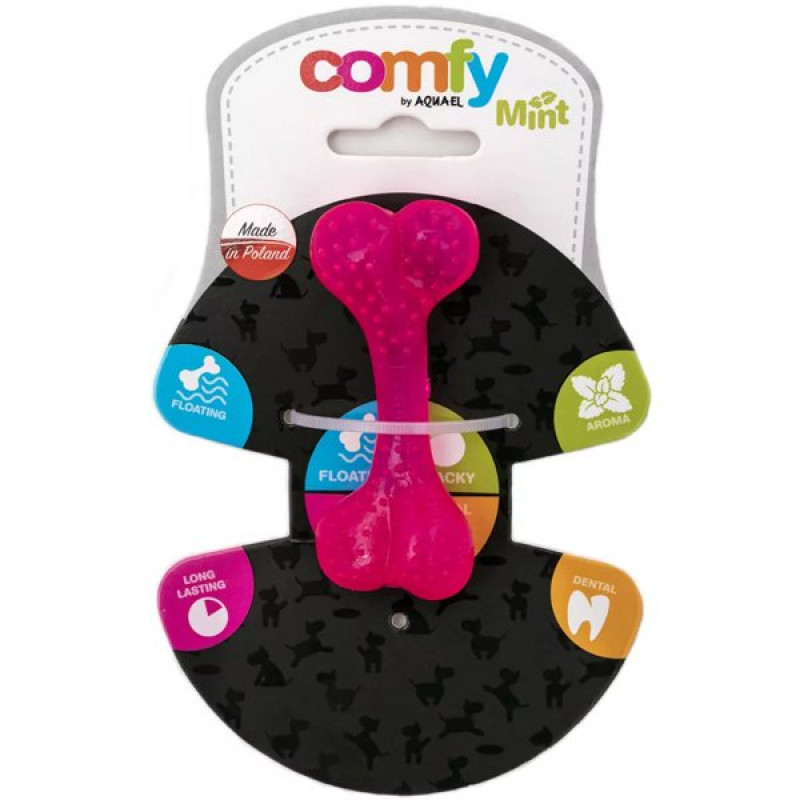 Aquael Comfy 8.5 Cm Dental Naneli Diş Kaşıyıcı Kemik Pembe | Köpek Çiğneme Aquael Comfy 8.5 Cm Dental Naneli Diş Kaşıyıcı Kemik Pembe | Köpek Çiğneme