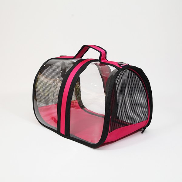 Bacco Milano Şeffaf Taşıma Çantası Pembe | Köpek Taşıma Çantası Ve Kafes