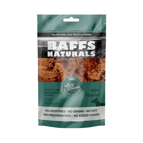 Baffs Naturals 100 Gr Lung Biscuits Biftek | Köpek Atıştırmalık Ödül Maması