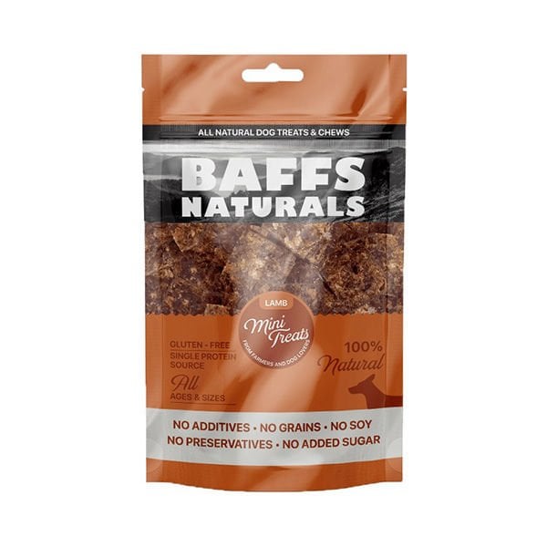 Baffs Naturals 100 Gr Mini Treats Kuzu | Köpek Atıştırmalık Ödül Maması