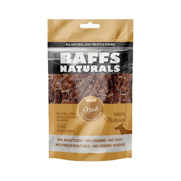 Baffs Naturals 100 Gr Tavuk Boyun | Köpek Atıştırmalık Ödül Maması