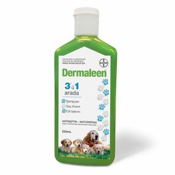 Bayer 250 ml Dermaleen Kaşıntı Giderici Şampuan | Köpek Şampuanı