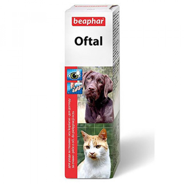 Beaphar 50 mL Oftal Göz Temizleme Losyonu | Kedi Göz Ve Kulak Bakım