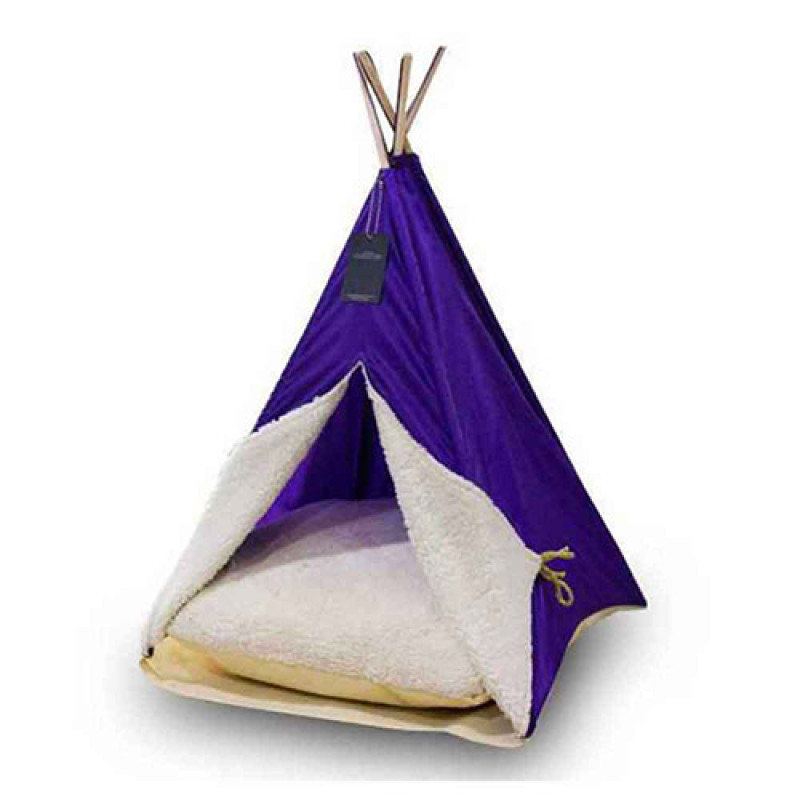 Bedspet 60x60x80 cm Büyük Kedi-Köpek Çadırı Mor | Köpek Çadırı Bedspet 60x60x80 cm Büyük Kedi-Köpek Çadırı Mor | Köpek Çadırı