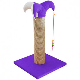 50 Cm Kalın Tırmalama Tahtası Mor | Çubuk Kedi Tırmalama Tahtası