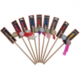 1 Adet Renkli Hasır Tüylü Kedi Oltası | Kedi Oltası 1 Adet Renkli Hasır Tüylü Kedi Oltası | Kedi Oltası