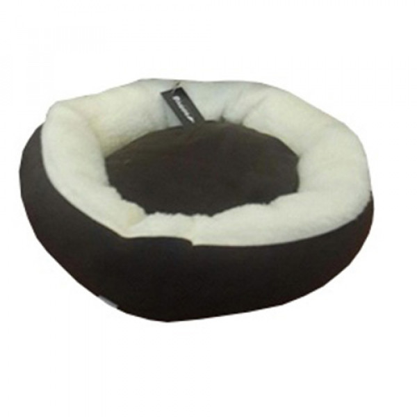 Bedspet Simit Yatak Koyu Kahve | Kumaş Köpek Yatağı