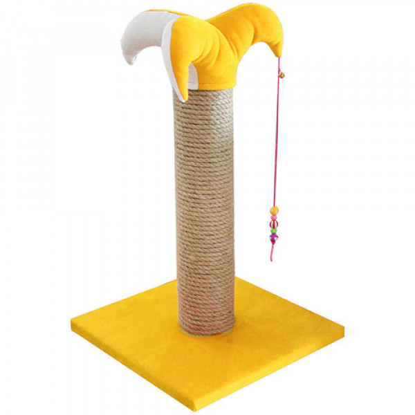 Bedspet 70 Cm Tırmalama Tahtası Sarı | Çubuk Kedi Tırmalama Tahtası