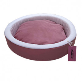 İnce Sepet Yatak Pembe | Kumaş Köpek Yatağı