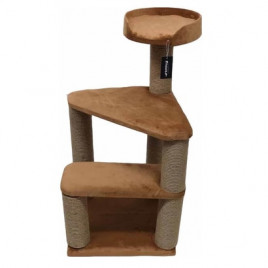 M:2 Tırmalama Platformu Açık Kahve | Platformlu Kedi Tırmalama Tahtası