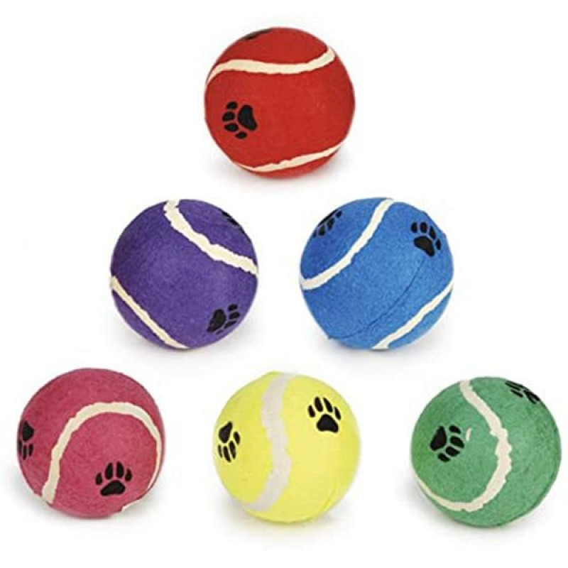 Beeztees 10 Cm Pati Desenli Tenis Topu | Kedi Top Oyuncak Beeztees 10 Cm Pati Desenli Tenis Topu | Kedi Top Oyuncak